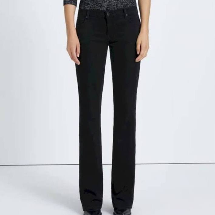Black Lowrise Bootcut Pants